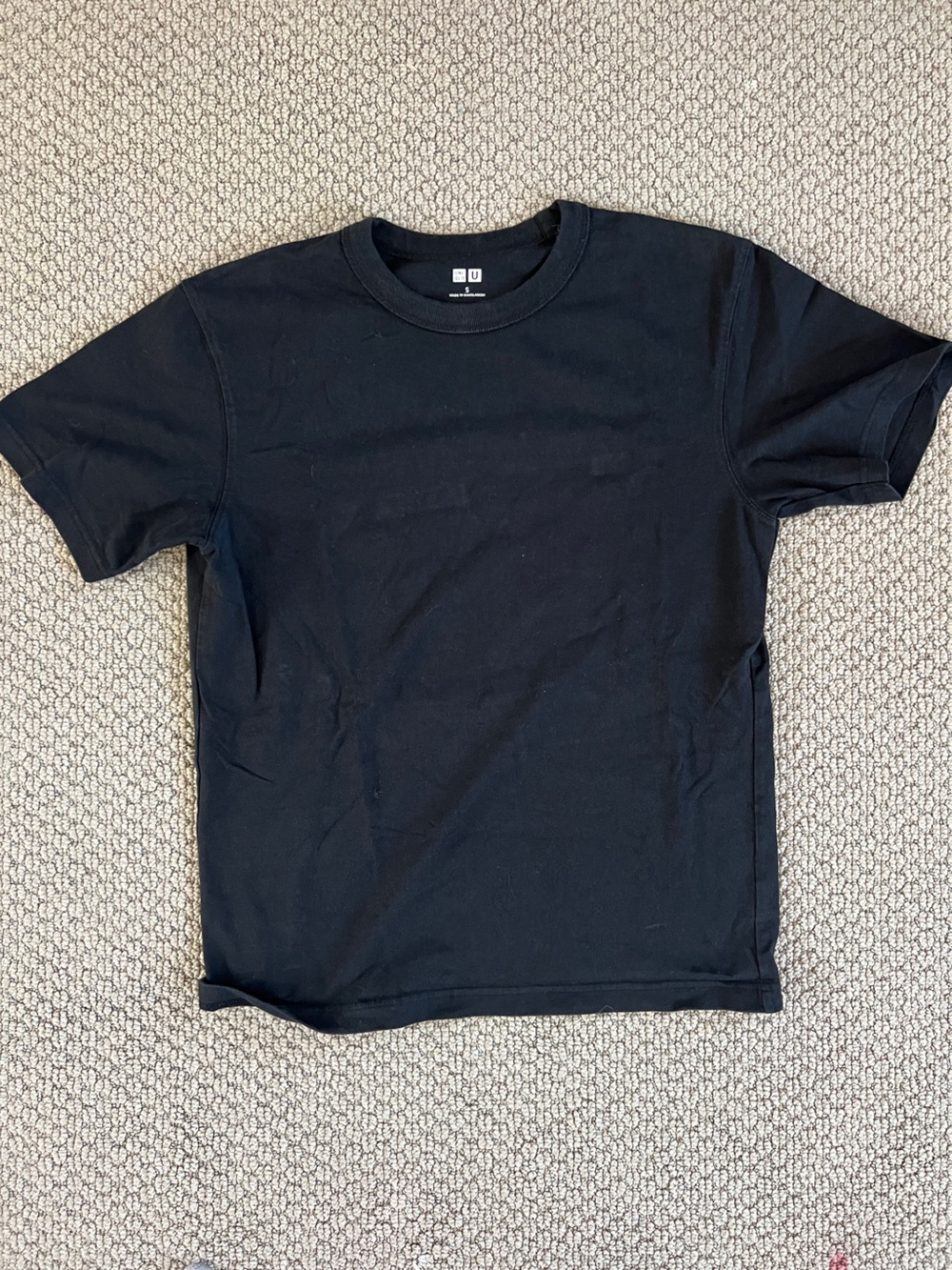 Uniqlo Black Short Sleeve Crew Neck Tee